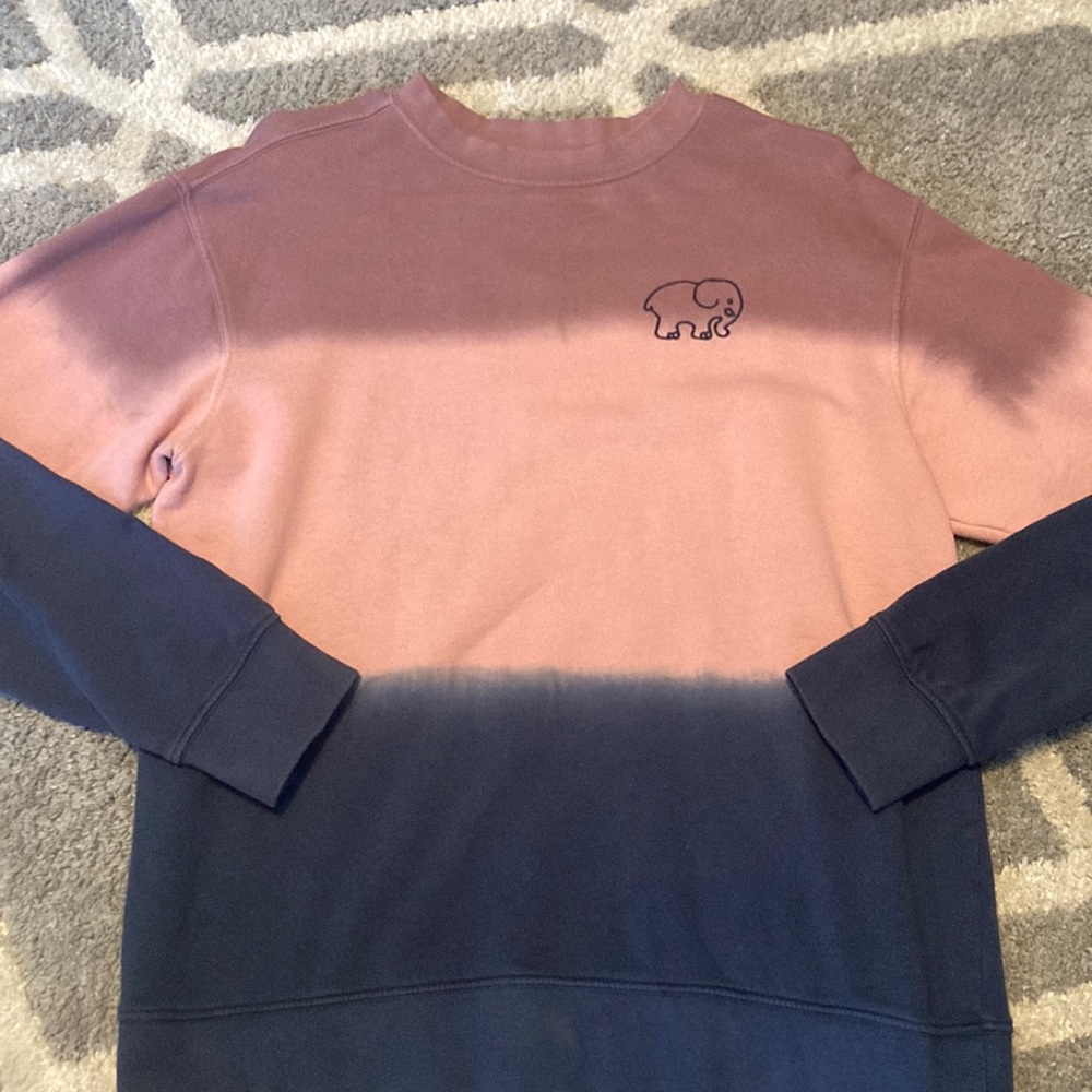Small ivory Ella ombré crew neck